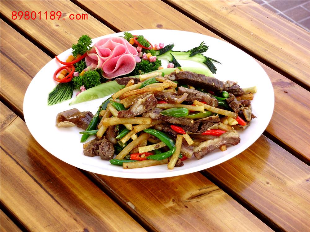 薯条爆驴肉